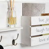 Addie Joy Family Decorative Mail Organizer - Distressed White
